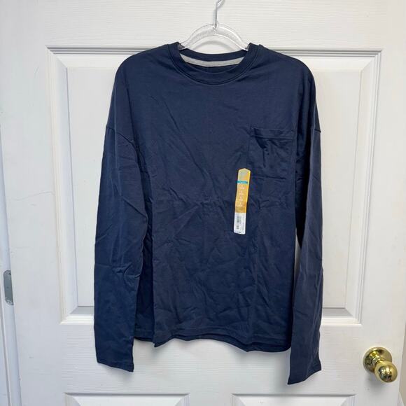 Boys Thereabouts Navy Long Sleeve T-Shirt Size L - Picture 1 of 6